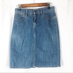 Old Navy Womens High Waist Jean‎ Midi Skirt Size 2 Denim